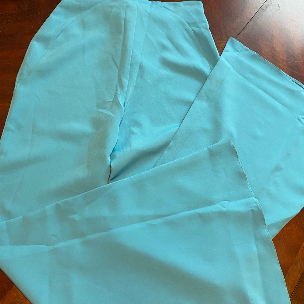 ASOS Light Blue Boot Cut Pants - Picture 2 of 4